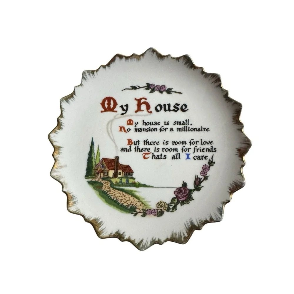 Artmark Come In My House Poem‎ Collectible Plate Wall Decoration